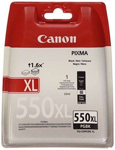 Canon 550PGBK XL Zwart 22ml