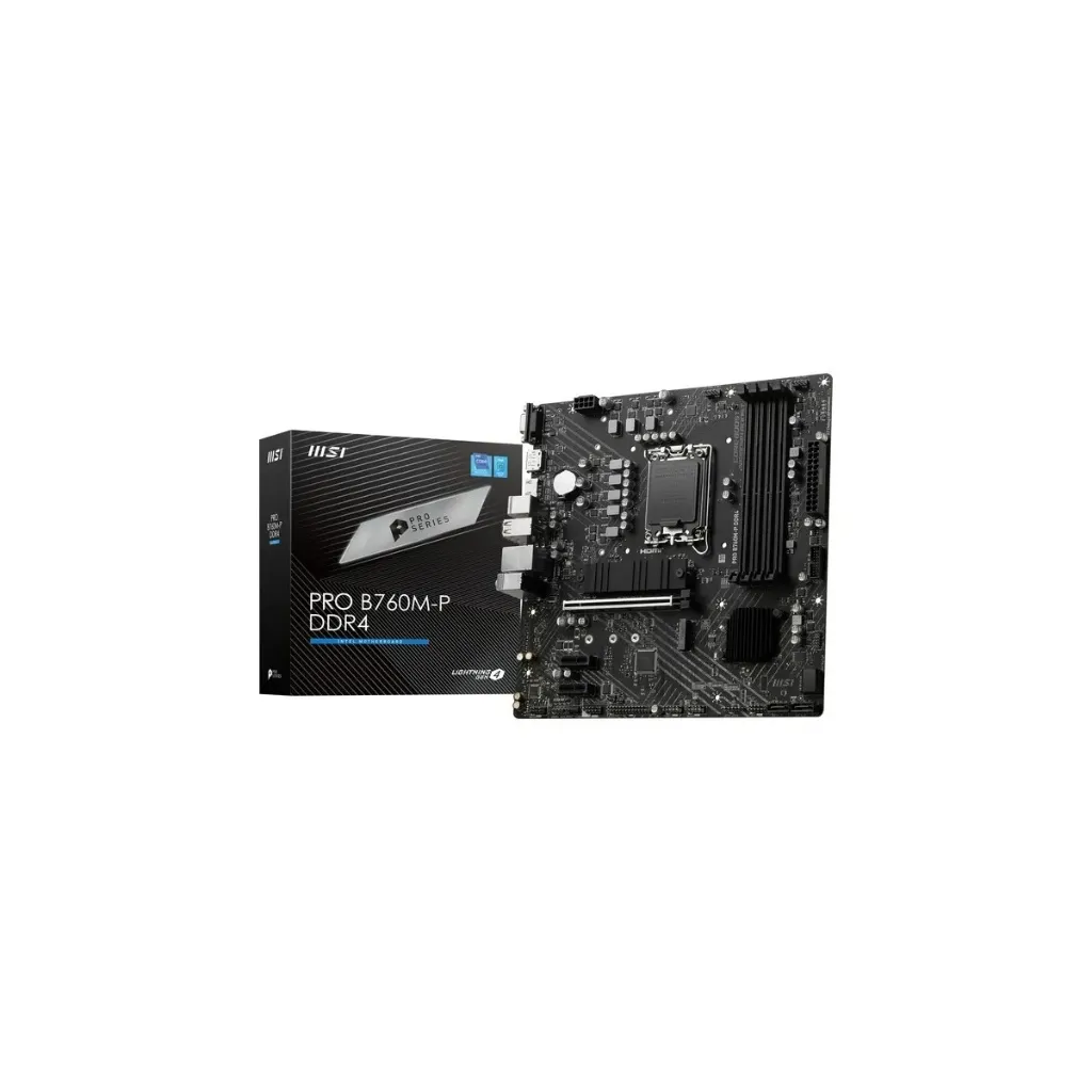 MSI Pro B760M-P ATX LGA 1700 DDR4 2xM.2/DP/VGA/HDMI