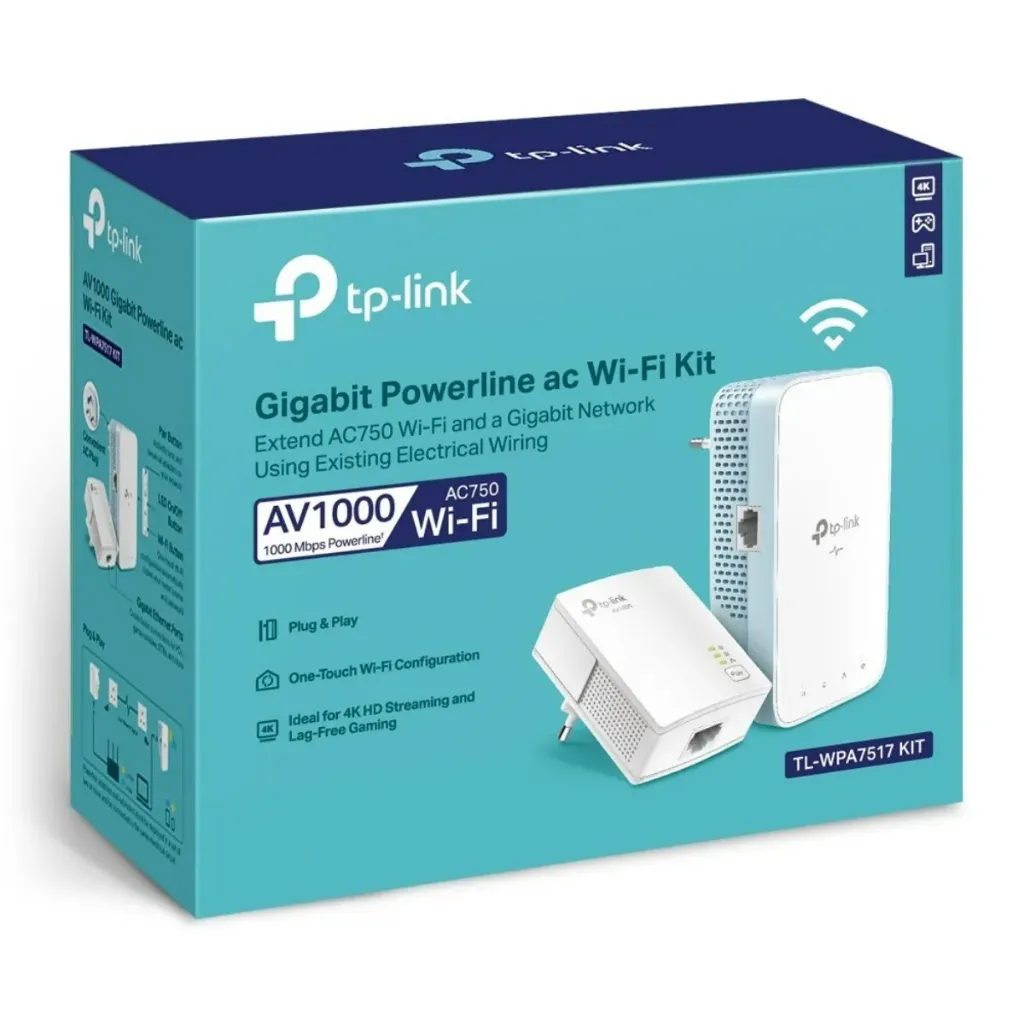 TP-Link Powerline WiFi Extender KIT (1000Mbps) 
