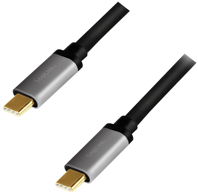 GeniouS USB-C (M) to USB-C (M) kabel - Support USB-C DP Gold (1 meter) 