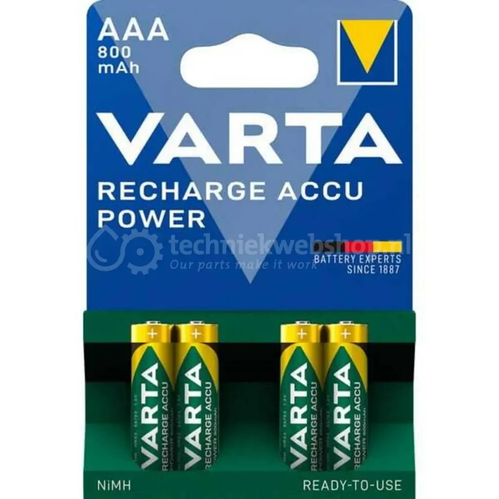 Varta herlaadbare Power batterijen AAA - 4 stuks