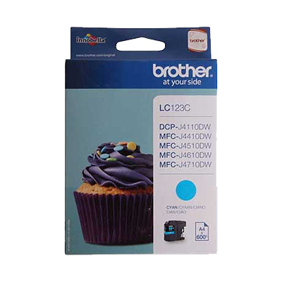 Brother LC123C Cyan 600 pagina's