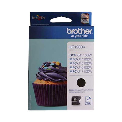 Brother LC123BK zwart 600 pagina's