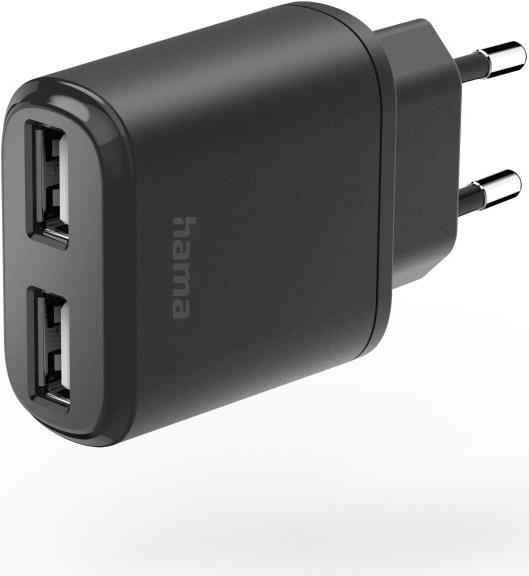 GeniouS lichtnetadapter - 2 x 2.4A smartcharge ports - 12Watt USB-A