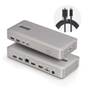 StarTech USB4 Docking Station, USB-C 40Gbps, Dual HDMI Video, Tot 2x 4K 60Hz 4:4:4 (RGB) of 2x 4K 120Hz 4:2:2, Multi-Monitor Dock, 6x USB, 2.5GbE, 100W PD
