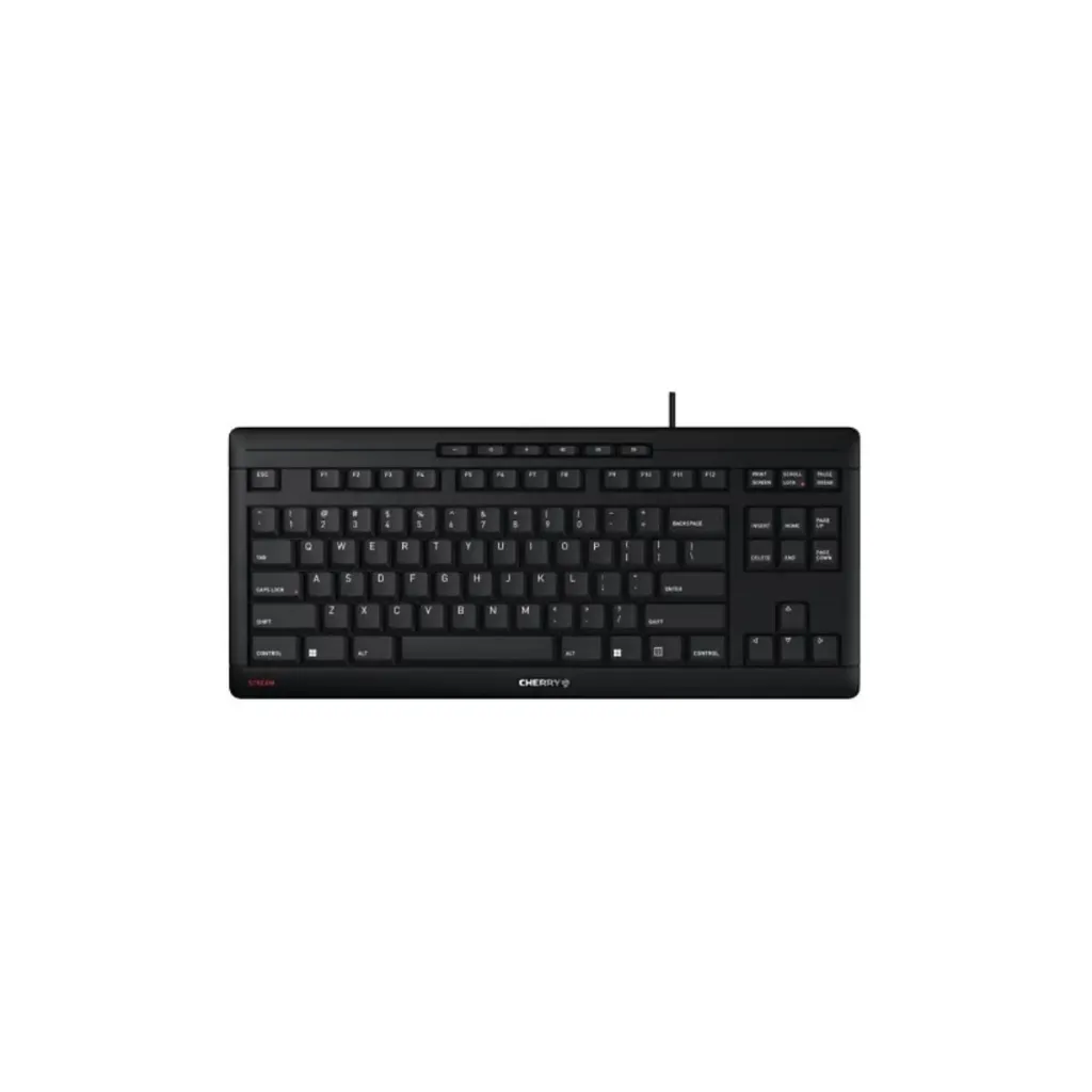 Cherry Stream 3.0 toetsenbord Ultra Flat Silent bedraad USB Zwart  (Azerty - BE)