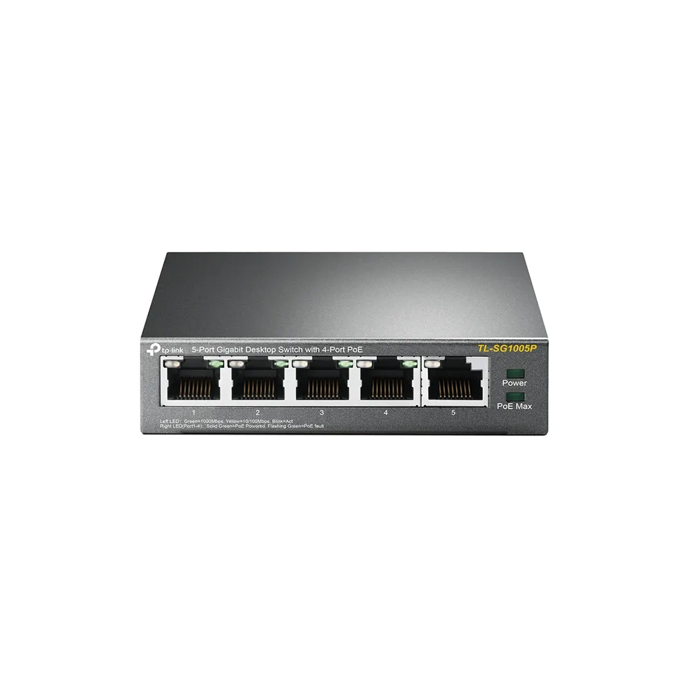 TP-Link 5-Poort Gigabit Switch met 4 PoE-poorten