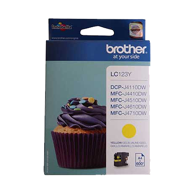 Brother LC123Y Geel 600 pagina's