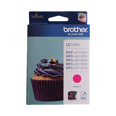 Brother LC123M Magenta 600 pagina's